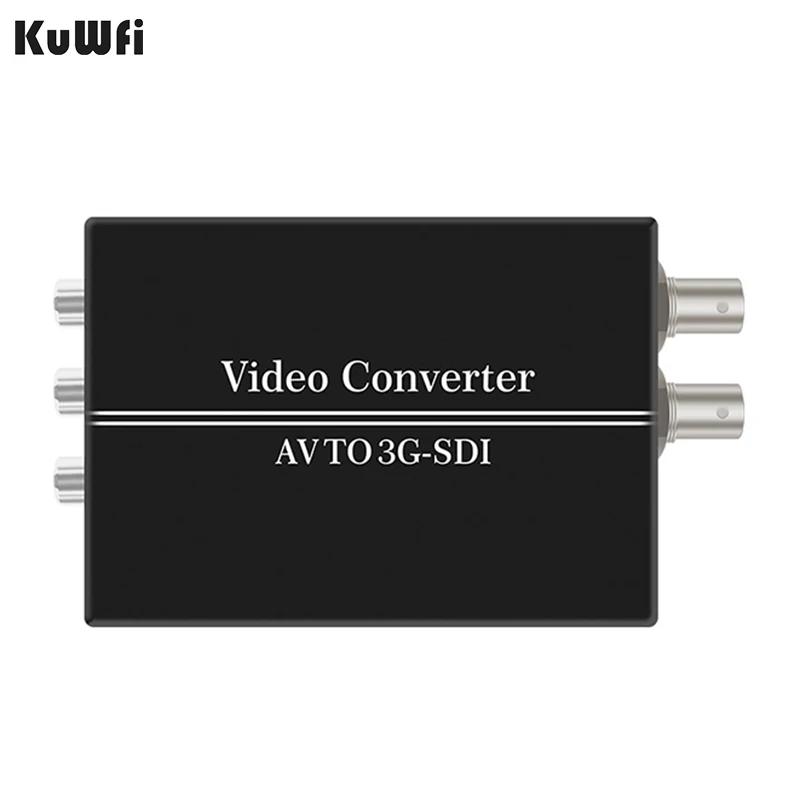 KuWFi AV to SDI 3G  R/L CVBS RCA to 3G HD-SDI  Swither Full HD 1080p for CRT HDTV ī޶